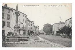 VIC LE COMTE  (cpa 63)  La Grand'rue  - L'auvergne Pittoresque - - Vic Le Comte