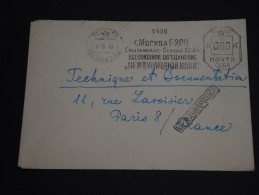 RUSSIE - Enveloppe Avec Oblitération Mécanique De Moscou En 1958 Pour La France - A Voir - L 329 - Brieven En Documenten