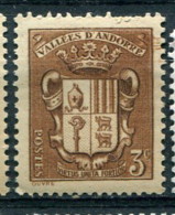 Andorre 1937-43 - YT 49 * - Neufs