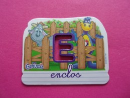 Magnet Danone  Gervais Enclos  Lettre E - Lettres & Chiffres