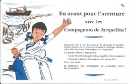 Buvard/ Menier/ En Avant Pour L'aventure Avec Les Compagnons De Jacqueline!/1955-60   BUV279 - Cocoa & Chocolat