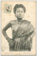 Indochine Indochina Lao Laos Vintage Postcard : Nude - Laos