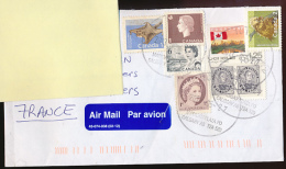 Belle Lettre Du Canada (Calgary) Adressée En France (2013) Ecureuil Volant, Flying Squirrel, Le Porc-épic, Porcupine... - Covers & Documents