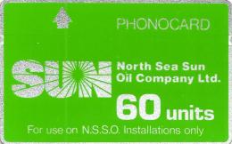 UNITED KINGDOM  60 U OIL PLATFORM NORTH SEA SUN PETROL LOGO L&G CODE: 712A READ DESCRIPTION !! - Plateformes Pétrolières