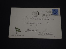 GRANDE - BRETAGNE - Enveloppe De Plymouth Postée à Bord Du Bateau Pour La Suède En 1937 - A Voir - L 416 - Lettres & Documents