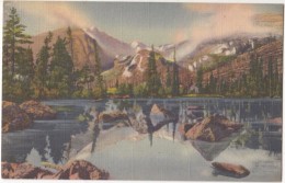Bear Lake And Glacier Gorge, Rocky Mountain National Park, Colorado, Unused Linen Postcard [17878] - Rocky Mountains