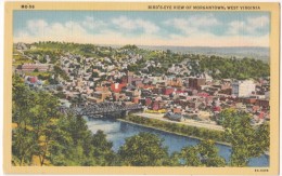 Bird's-eye View Of Morgantown, West Virginia,  Unused Linen Postcard [17918] - Morgantown