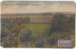 Scenic Ozarks And Fertile Valley In North Arkansas, 1948 Used Postcard [17921] - Andere & Zonder Classificatie