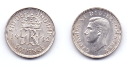 Great Britain 6 Pence 1942 - H. 6 Pence