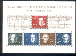 Bund Block 02 Beethoven MNH Postfrisch ** - 1959-1980