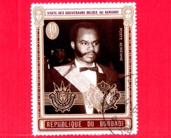 BURUNDI - Nuovo Oblit. - 1970 - Visita Dei Sovrani Belgi - Presidente Micombero - 40 P. Aerea - Nuevos