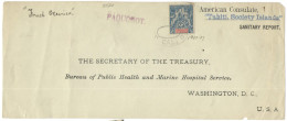 POLINESIA FRANCESE - OCEANIE FRENCH POLYNESIE - 25 + Special Cancel (San Francisco?) - Paquobot - Paquebot - Sanitary... - Storia Postale