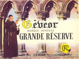 1 Etiquette Ancienne De VIN - GEVEOR GRANDE RESERVE -  GV GEVEOR 75 COUR PAJOL PARIS 12E - Religie