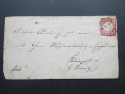 DR Brustschild 1873 Nr. 19 EF Von Meissen Nach Kieritzsch. Nachverwendeter Stempel!! K2 Sachsen. - Briefe U. Dokumente