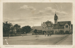 DE GRUNSTADT / Luifpoldplaz Mit Feuerwehrhaus / - Grünstadt