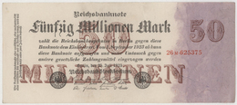 50 Millionen Mark / 50 000 000 Mark - Reichsbanknote - German Reich / Deutsches Reich - Year 1923 - 50 Mio. Mark