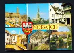 ENGLAND  -  Norwich  Multi View  Used Postcard - Norwich