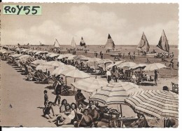 Emilia Romagna-forli Cesena-cesenatico La Ridente Spiaggia Animatissima Veduta Anni 40 50 - Otros & Sin Clasificación