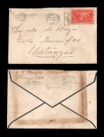 E)1937 CUBA, PRIMITIVE SUGAR MILL, SC 338 A79, CIRCULATED COVER TO MATANZAS, INTERNAL USAGE, XF - Covers & Documents