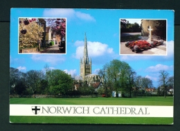 ENGLAND  -  Norwich Cathedral  Used Postcard - Norwich