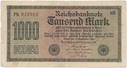 1000 Mark - Reichsbanknote - German Reich / Deutsches Reich - Year 1922 - 1.000 Mark