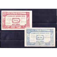 TRLBYMA6201-LFTBIMGC0075E-F.BILLETES DE TERUEL  DE LA GUERRA CIVIL. 1 PESETA 1937. AYUNTAMIENTO DE ALCAÑIZ - 1-2 Pesetas