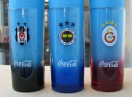 AC - COCA COLA BESIKTAS FENERBAHCE GALATASARAY BRAND NEW GLASSES FROM TURKEY - Becher, Tassen, Gläser