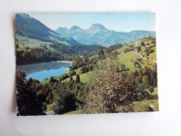 Carte Postale Ancienne : Lac De Montsalvan Près Charmey, Timbre - Charmey