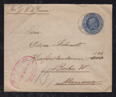 Argentina 1904 Stationery Envelope 15c Buenos Aires To BERLIN Germany - Briefe U. Dokumente