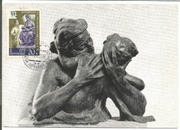 URSS CARTE MAXIMUM 1957 SCULPTURE - Maximum Cards