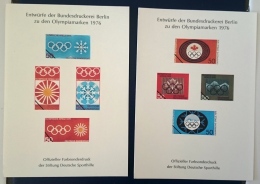 ALLEMAGNE Jeux Olympiques (olympic Games) MONTREAL 76. 2 Blocs Commemoratifs** MNH , Neuf Sans Charniere - Estate 1976: Montreal