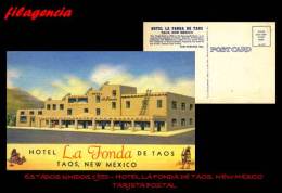 PIEZAS. ESTADOS UNIDOS. ENTEROS POSTALES. TARJETA POSTAL 1950. HOTEL LA FONDA DE TAOS. NEW MEXICO - Otros & Sin Clasificación