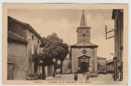 ALBAN (81) - L'EGLISE ET LE MONUMENT AUX MORTS - Alban