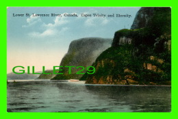 SAGUENAY, QUÉBEC - LOWER ST LAWRENCE RIVER, CAPES TRINITY & ETERNITY - NOVELTY MFG & ART CO LTD - - Saguenay