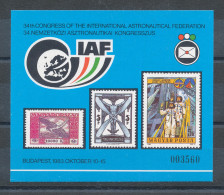 1983. Astronautic Congress Commemorative Sheet :) - Souvenirbögen