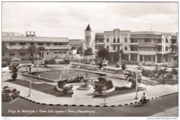 RPPC 1950s Beira - Town Hall Post Office-Ctt - American Cars - CORREIOS - Mozambique Moçambique ( 2 Scans ) - Mozambique