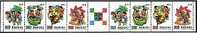 Taiwan 1991 Toy Stamps Booklet Top Windmill Pinwheel Bamboo Pony Grasshopper Horse Dog Insect Kid - Carnets