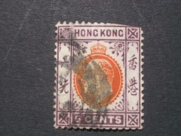 HONG KONG  ( O )  De  1904 / 1909   "  Edouard  VII   "   N °  81       1 Val . - Gebraucht
