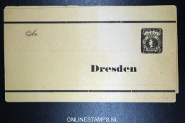 Dresden Hansa  5 * Streifbander 1888 - 1890  Used/unused - Private & Lokale Post