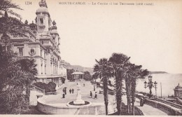 MONACO---MONTE-CARLO ---Le Casino Et Les Terrasses  (côté Ouest) --voir  2 Scans - Terrassen