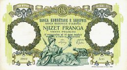 ALBANIA 20 FRANGA ND (1945) P-7 VF [ AL107a ] - Albania