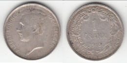 **** BELGIQUE - BELGIUM - BELGIE - 1 FRANK 1910 ALBERT DER BELGEN - ARGENT - SILVER **** EN ACHAT IMMEDIAT - 1 Franco