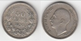 **** BULGARIE - BULGARIA - 50 LEVA 1930 BORIS III - ARGENT - SILVER **** EN ACHAT IMMEDIAT - Bulgarie