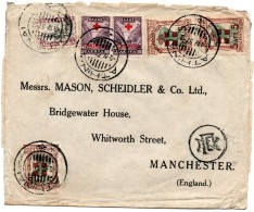 Greece 1937, Athens # 1 Red  Overprinted Issues 1935, Censored Letter To Manchester,   Multi Franking - Interesting - Covers & Documents