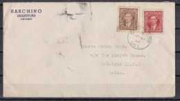 CANADA, 1954, Cover From Canada To India,  2 Stamps, - Lettres & Documents