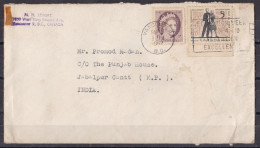 CANADA, 1962, Cover From Canada To India,  2 Stamps, - Lettres & Documents