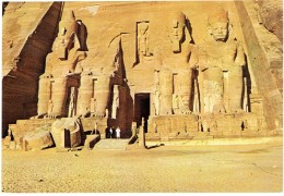 CPM EGYPTE ASSOUAN ABU SIMBEL - Les Colosses De Ramsès II - 1980 - Assuan