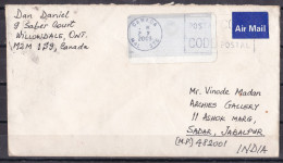 CANADA, 2003, Airmail Cover From Canada To India, - Covers & Documents