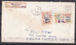 CANADA,  1968, Cover From Canada To India, Herni Bourassa, Hon George Brown - Lettres & Documents