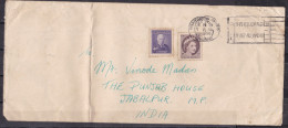 CANADA, 1956,  Cover  From Canada To India, 2 Stamps, Queen - Cartas & Documentos